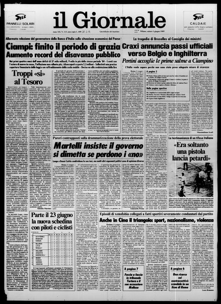 Il giornale : quotidiano del mattino